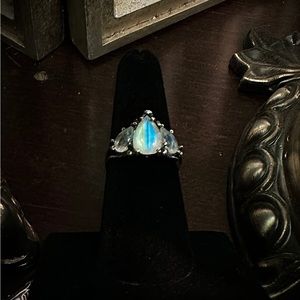 Bloodmilk moonstone Persephone Diadem size 8
